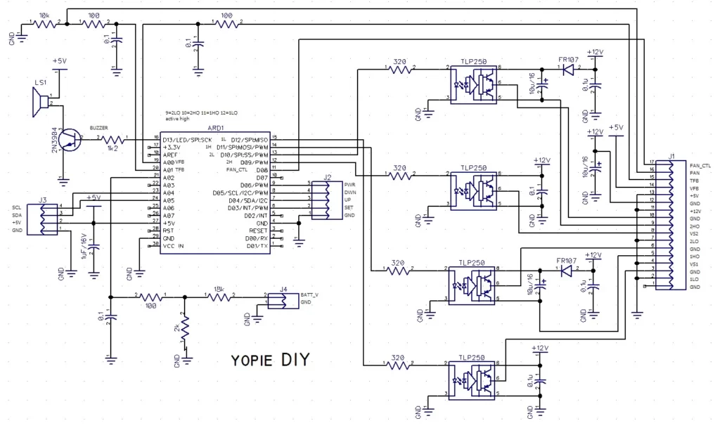 Arduino Nano SPWM generator using TLP250