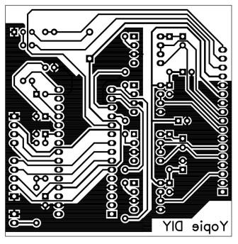PCB Layout (Bottom) for SPWM using TLP250