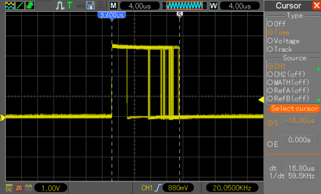 ESP2 MCPWM sine calc execution time