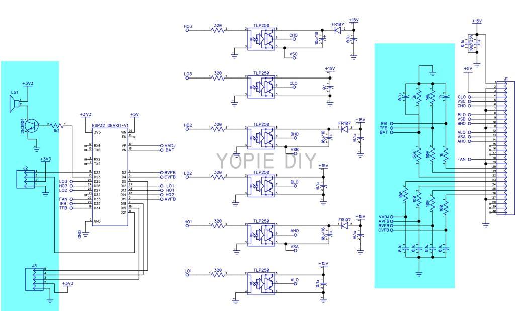 3-Phase SPWM Card Schematic
