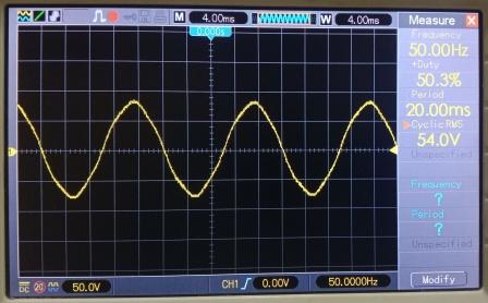 ESP32 3-Phase Inverter Waveform Phase to Netral
