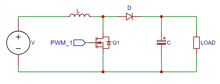 DC-DC boost converter non synchronous